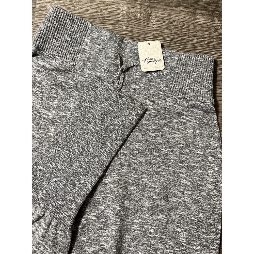 Free People Beach NWT Sila HighRise Jogger Sweater Pant HeatherGray SZ S (26x31)